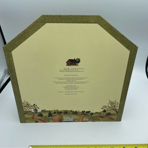 Vintage New Seasons Mail Sorter 2-Slot with Drawer Country Lane Organizer Caddy - Picture 5 of 12